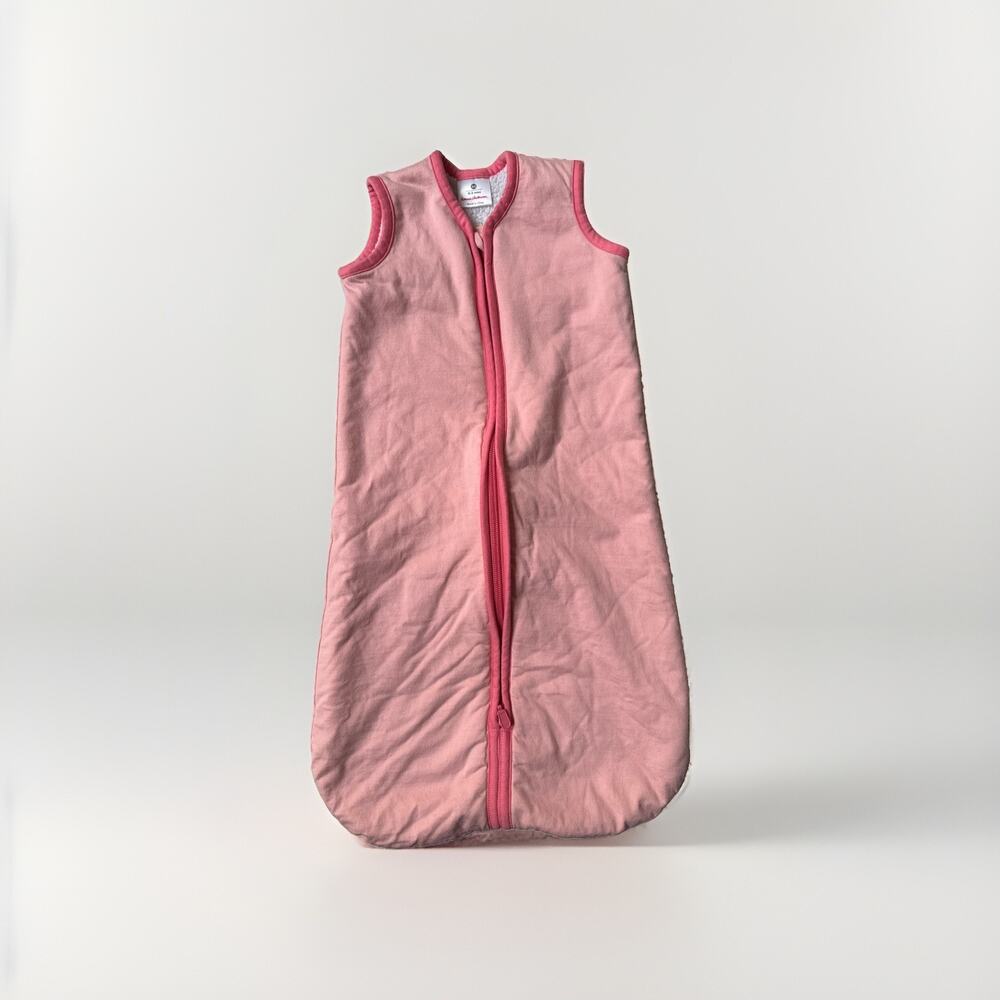 Hanna Andersson Pink Quilted Sleep Sack Sherpa Lining Size 0-3 Months